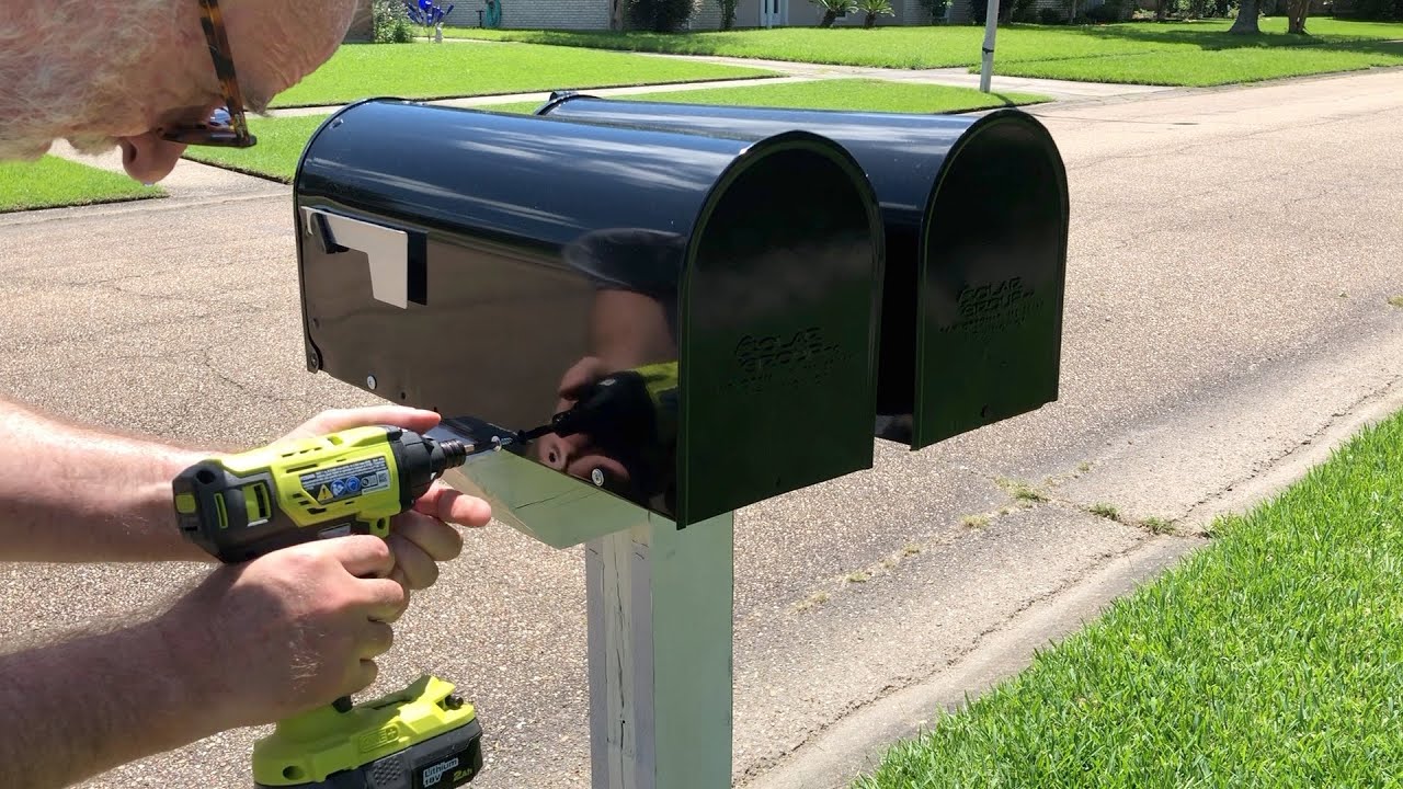 Unboxing and install of a new Mailbox, DIY home repair