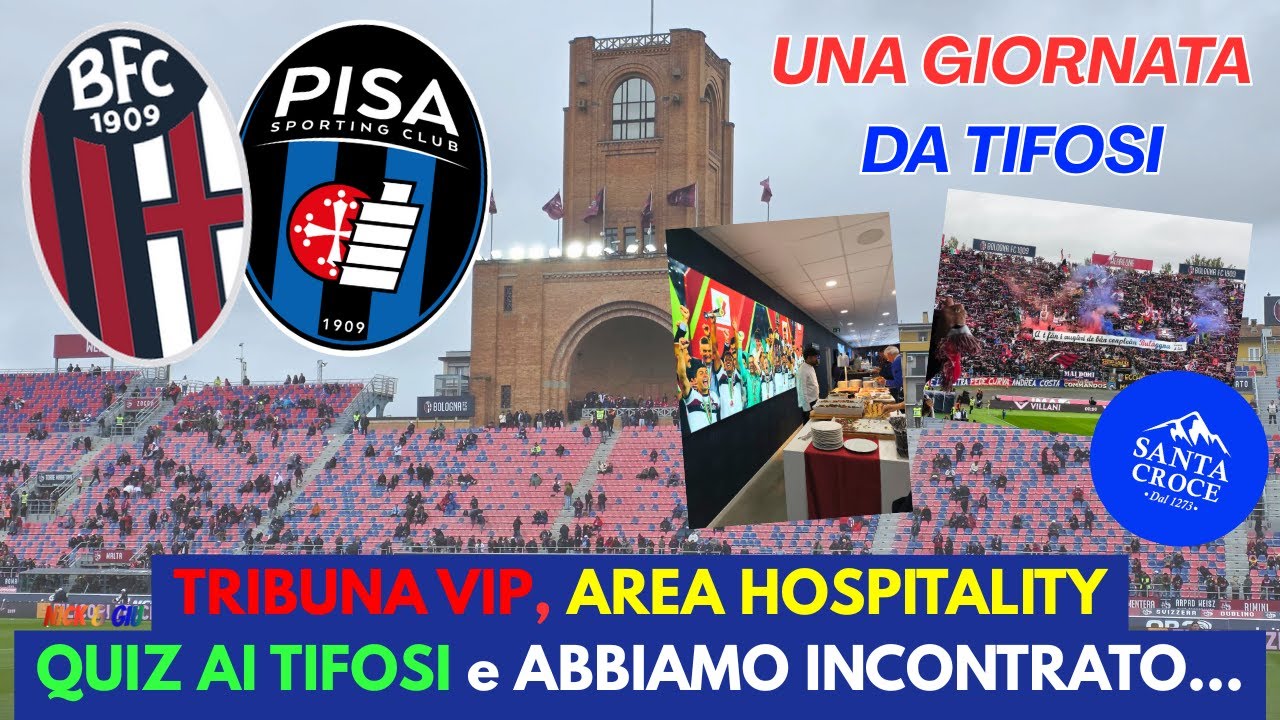 Una GIORNATA da TIFOSI del BOLOGNA Fc! Bologna-Pisa Tribuna Vip, Hospitality e Quiz! ⚽