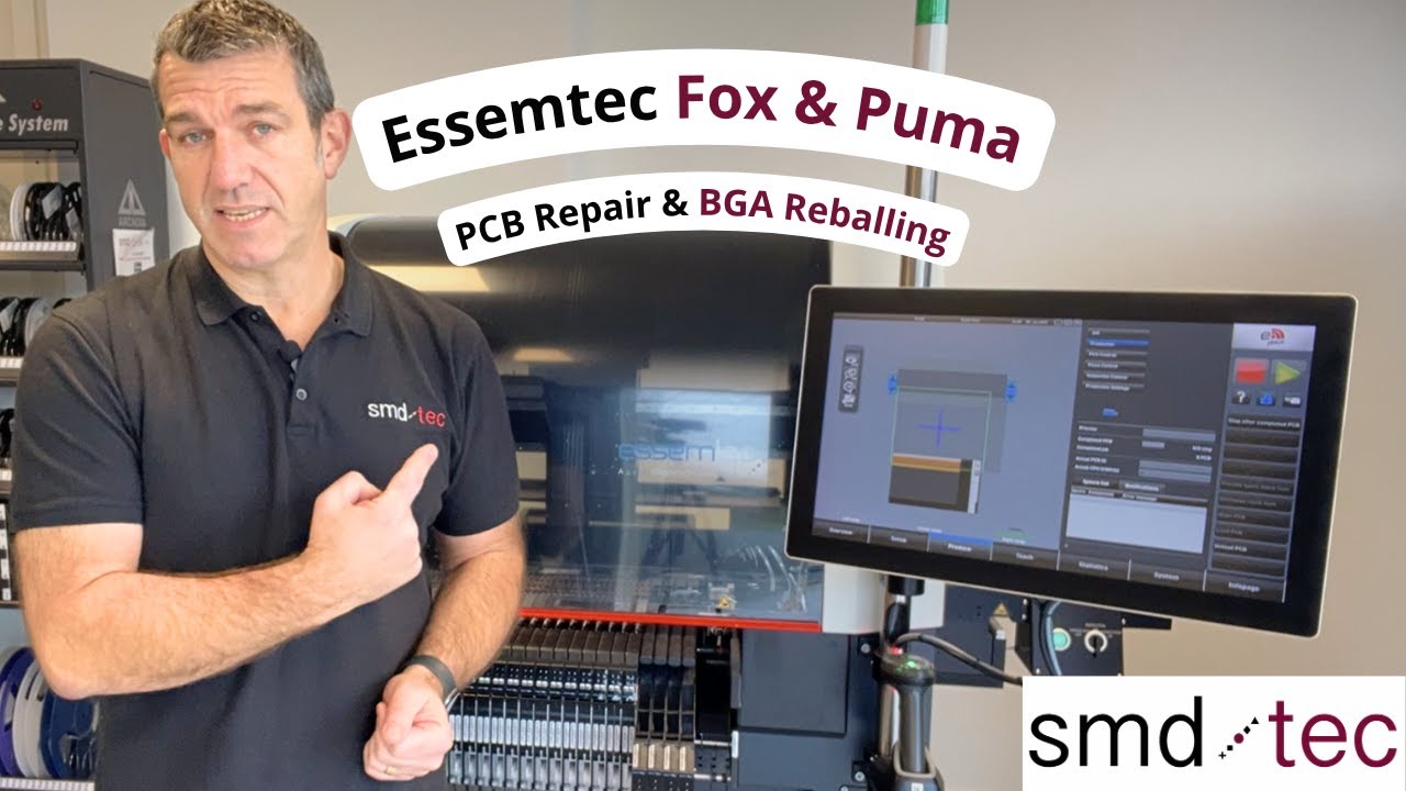 PCB repair en BGA reballing met Essemtec Fox en Puma