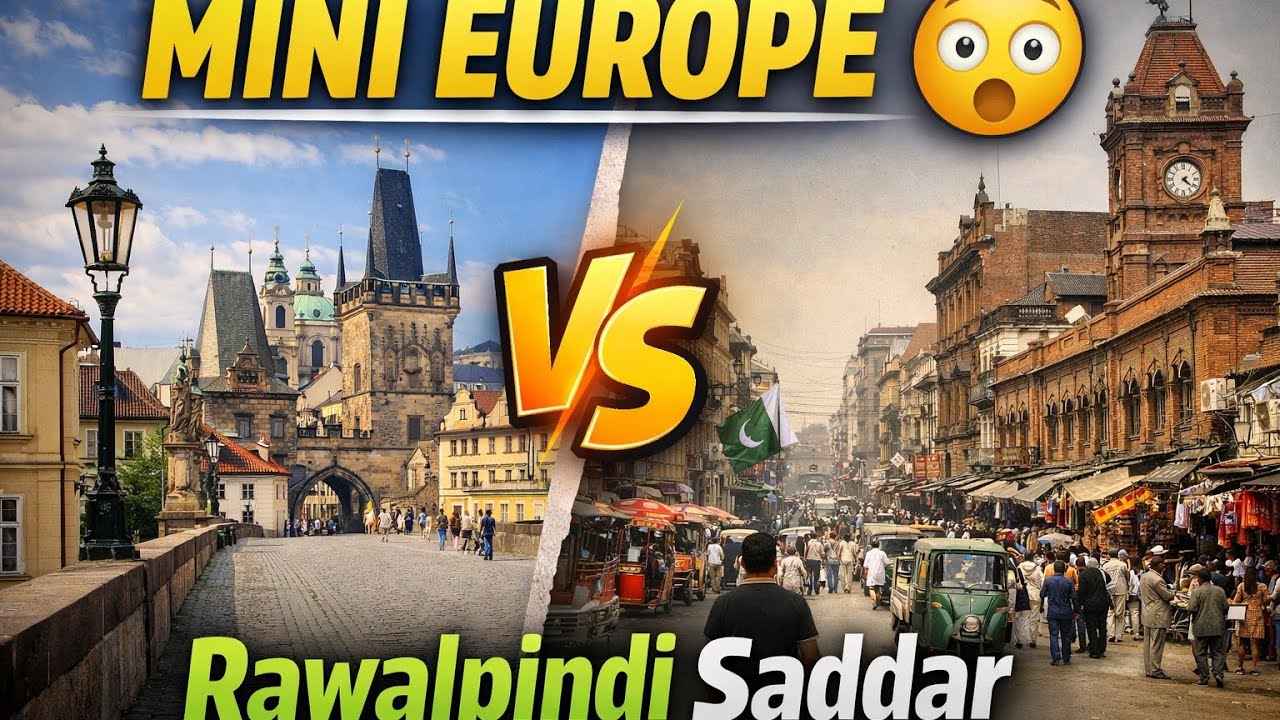 Rawalpindi Saddar Mini Europe 🇵🇰  | Rawalpindi Saddar Feels Like Europe 😍 | Mini Europe Walking Tour