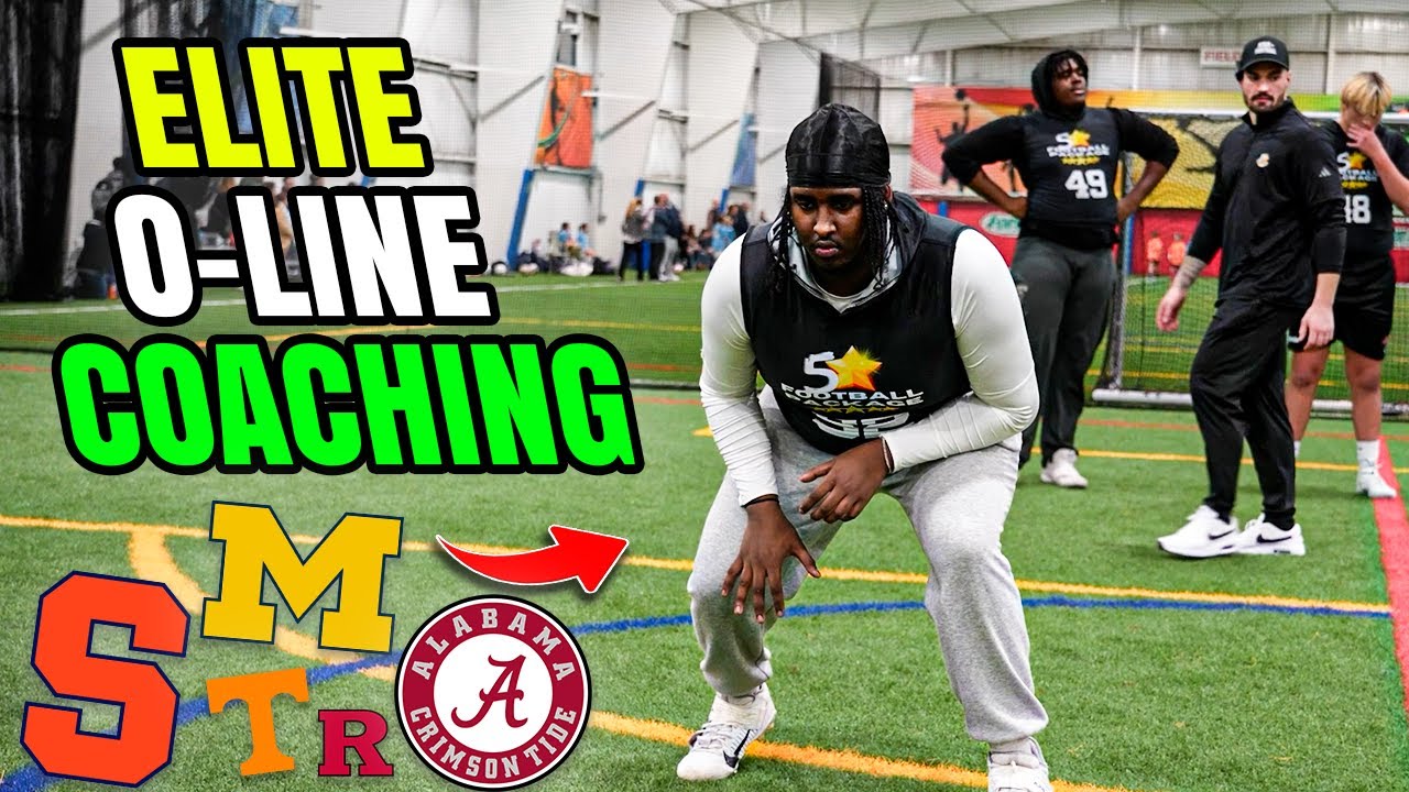 Offensive Line Drills and Technique Coaching - W/ Coach Isaac Hadac