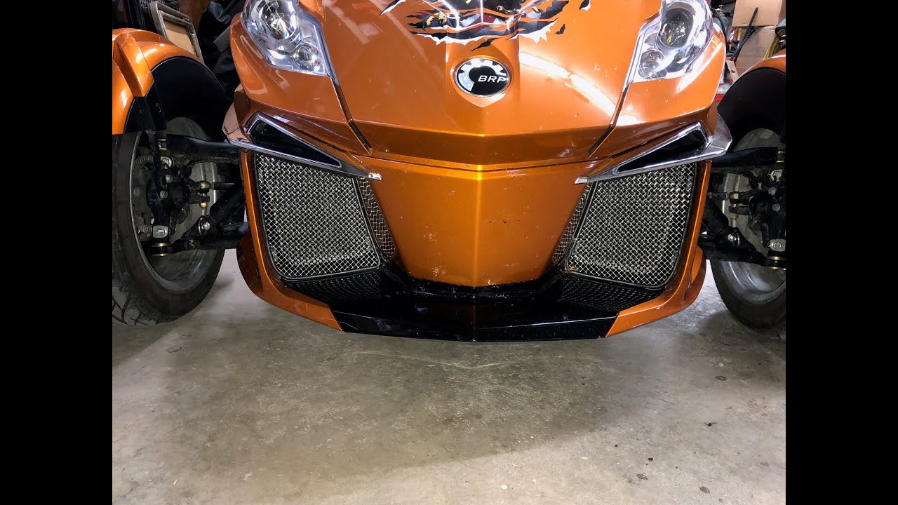 Can Am Spyder RT KOTT Grilles (Keep Out The Trash) Installation