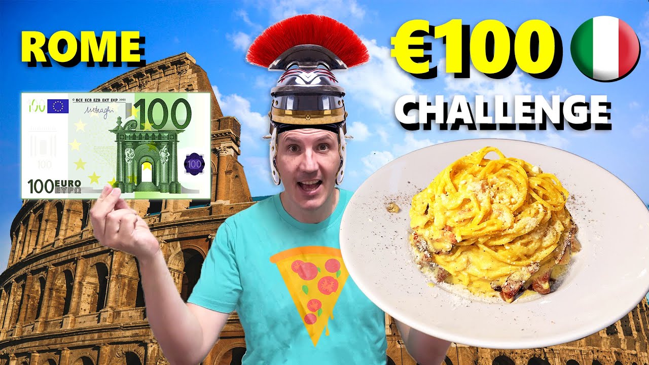 РИМ: Еда на 100 евро!! Лучшая итальянская еда в Вечном городе 🍕🍝🍦