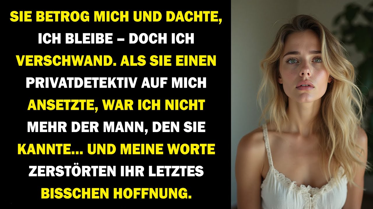 Meine Frau ließ mich von einem Privatdetektiv suchen – doch ich war nicht mehr der, den sie kannte