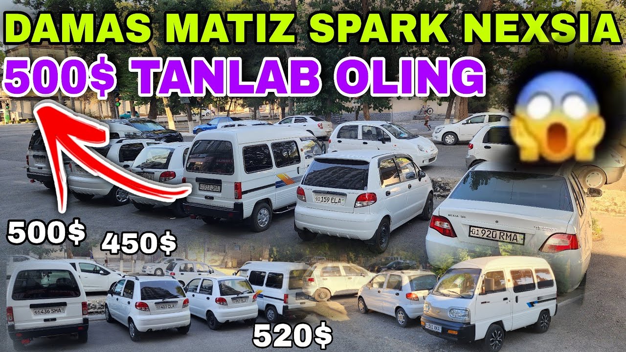 4 IYUN 500$ GA FARG'ONA YO&lsquo;LIDA ENG ARZON MASHINALAR MATIZ SPARK DAMAS NEXSIA