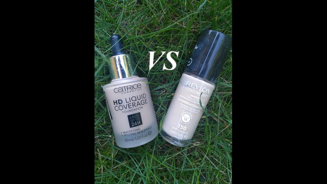 Revlon Colorstay VS Catrice HD Liquid Coverage /porównanie