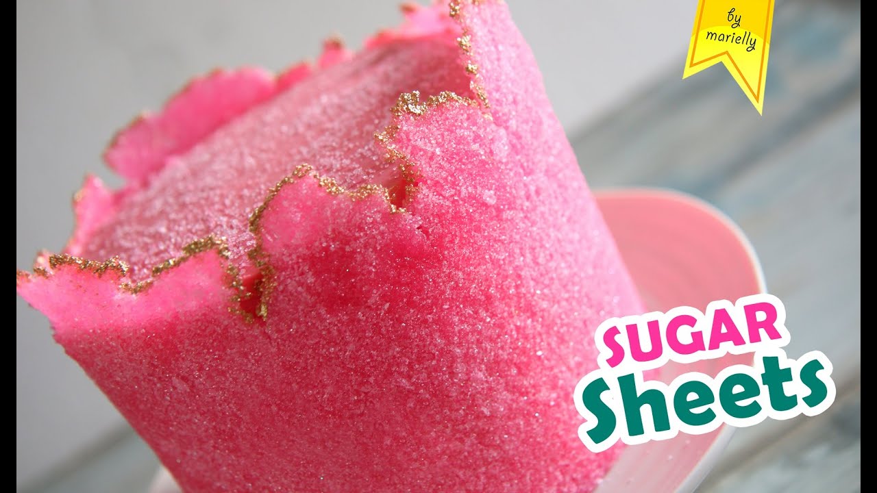 SUGAR SHEETS Decoración con Azúcar para tortas o tartas🌟 Receta by Marielly