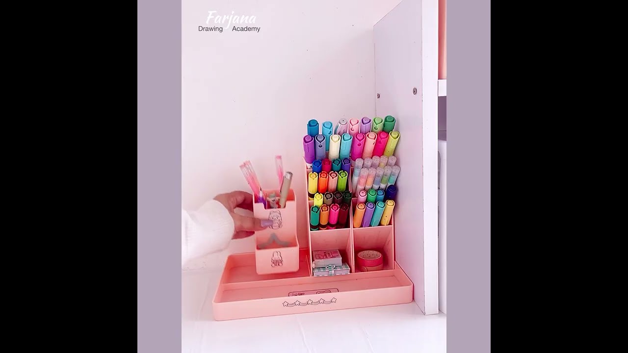 Drawing video recording setup + Aesthetic desk makeover + painting materials