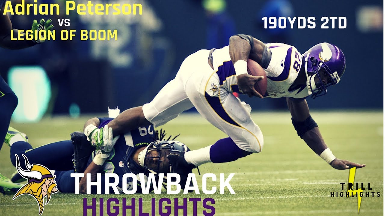 The Game Adrian Peterson Dominated The Legion of Boom | Throwback Highlights 11.04.2012