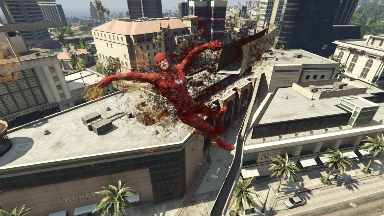 GTA 5 - Ragdolls And Crazy Falls N101 - (The Flash)