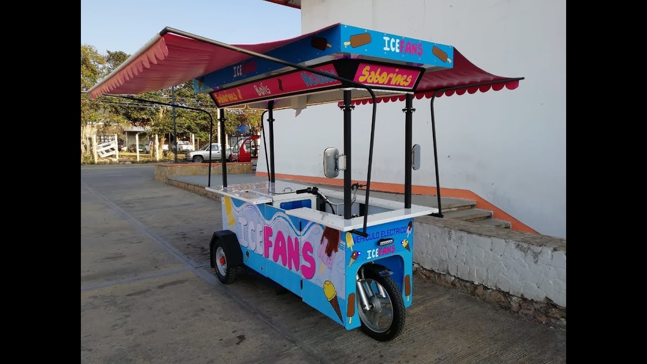 Vehículo Eléctrico para venta de Helados, Paletas y Bolis