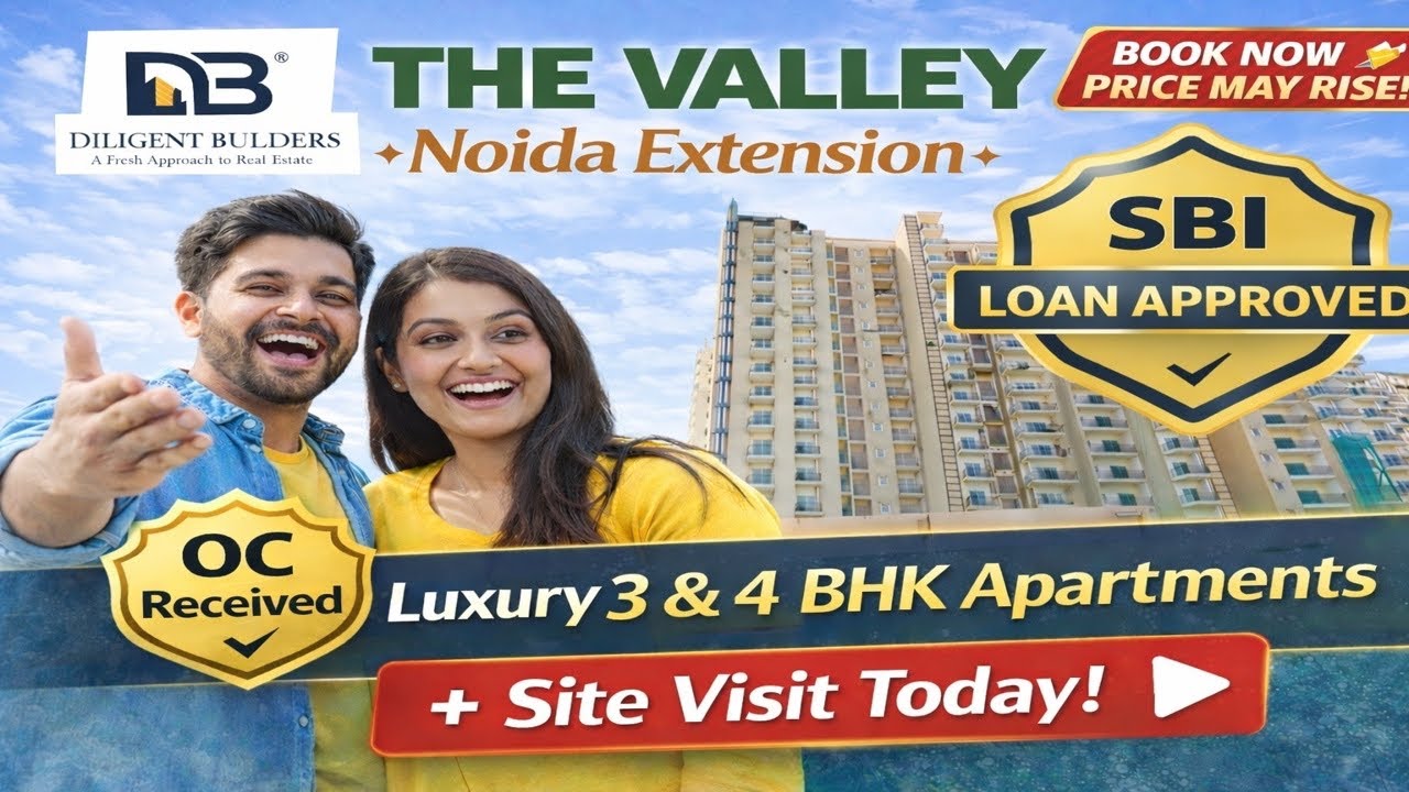 The Valley 3BHK Price in Noida Extension | Diligent Builder Full Tour & Review Noida ka Premium 3BHK