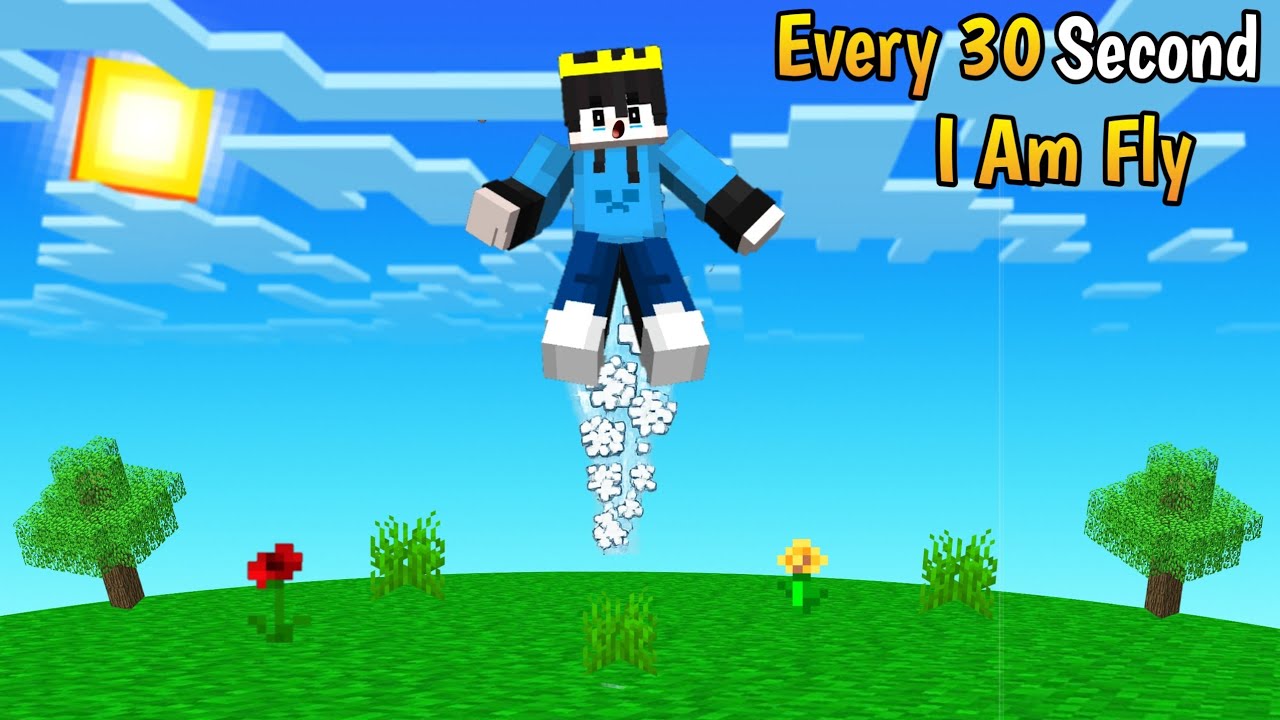Every 30 Seconds I Start Flying in Minecraft 😱