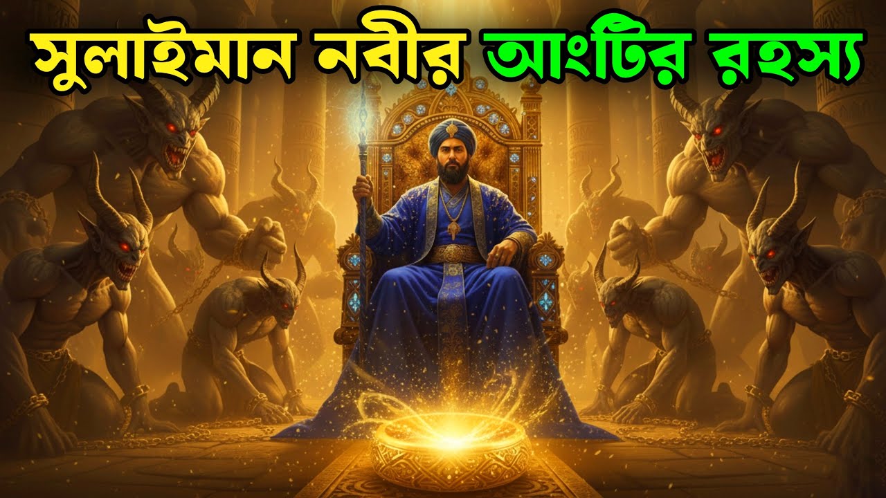 নবী সুলাইমান আঃ এর আংটি ও বাসর রাতে জেলের মেয়ের ঘটনা,History Of Prophet Sulaiman.