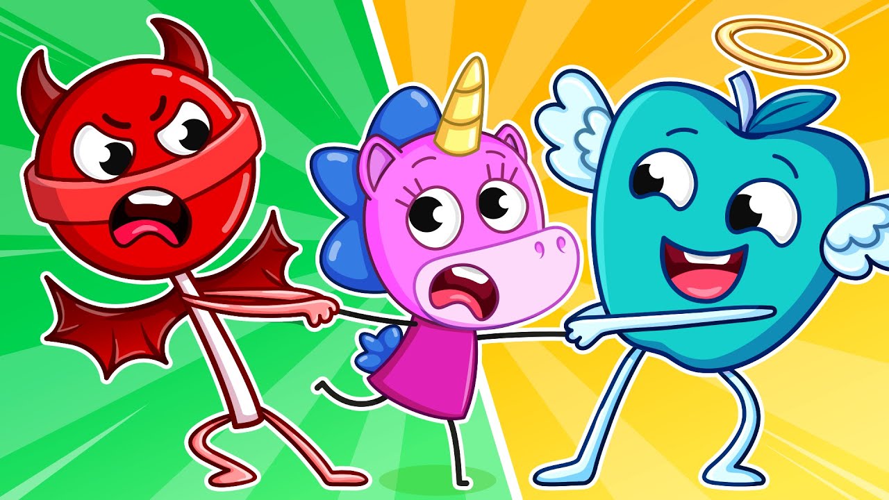 Défi Sucette vs Fruits | Qui va Gagner? 🍭🍏 | Petite Mimi🦄