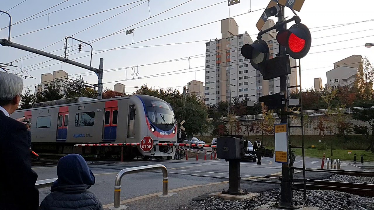 Railroad Crossing 기찻길 여행 백석리 땡땡 철도 건널목 일산 Fumikiri Train Metro Ilsan Korea - 1