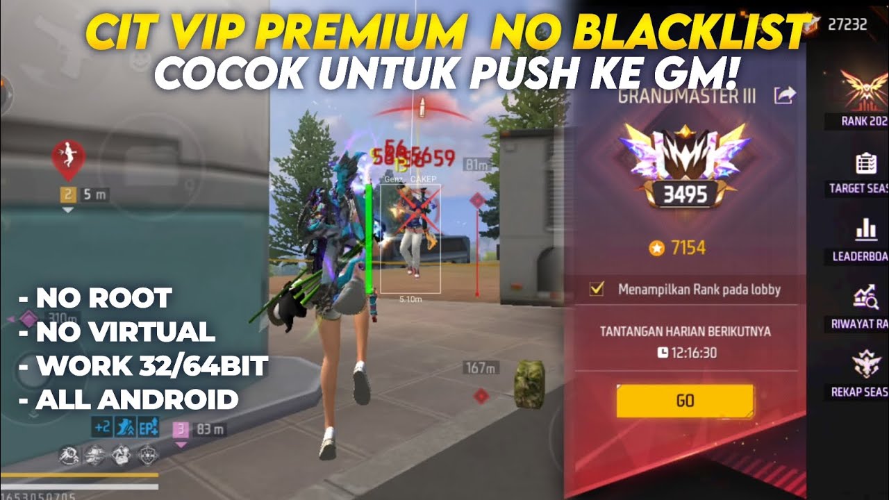 TERBUKTI GRANDMASTER❗CIT VVIP PREMIUM AMAN AKUN UTAMA - ISIAN & PUSH RANK? SAFE 100%