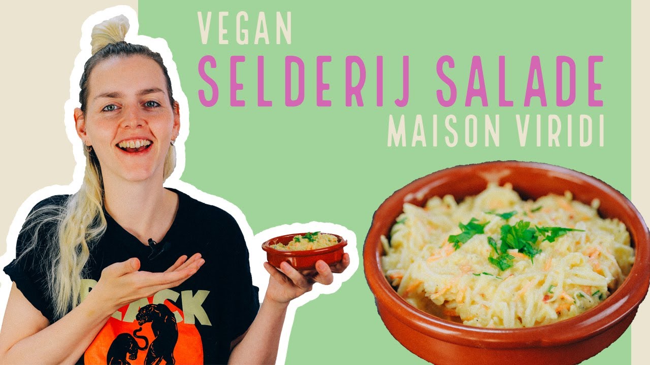 Deze makkelijke VEGAN SELDERIJSALADE heb je echt zo gemaakt! Een van mijn favorieten voor op brood