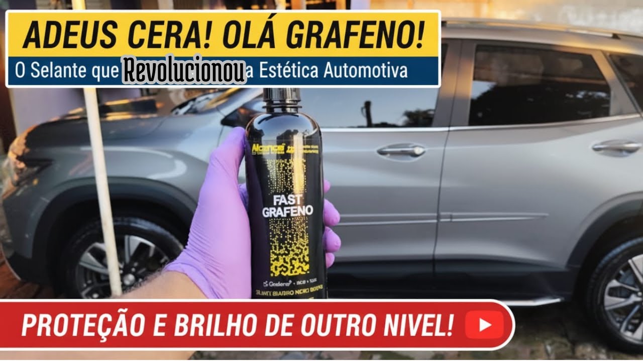 ✨🚗 TESTEI O SELANTE FAST GRAFENO DA ALCANCE – BRILHO PROFUNDO + PROTEÇÃO DE 12 MESES!