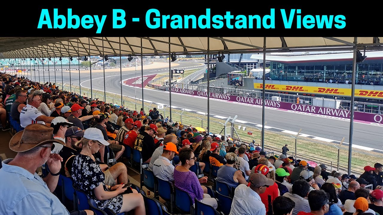 Silverstone Abbey B Grandstand Views - British Grand Prix