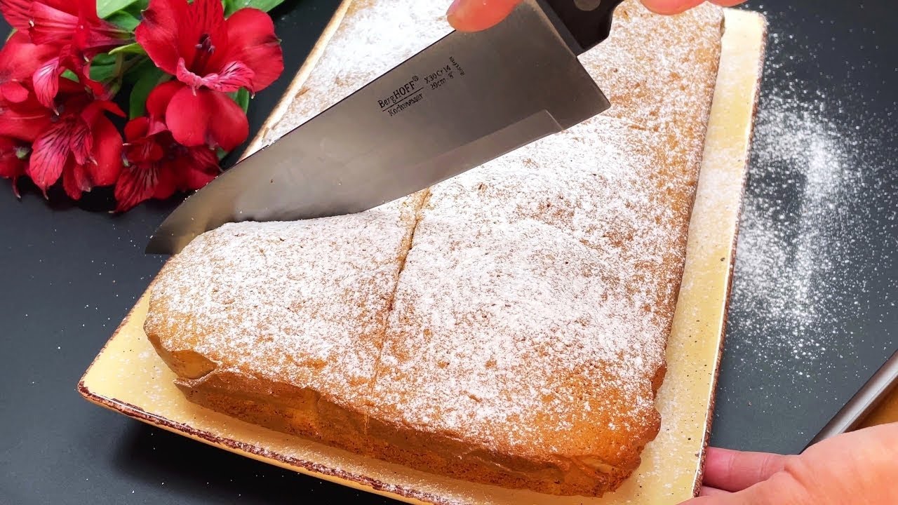 Нежный и вкусный торт к чаю за 5 МИНУТ. Когда совсем нет времени. 😋