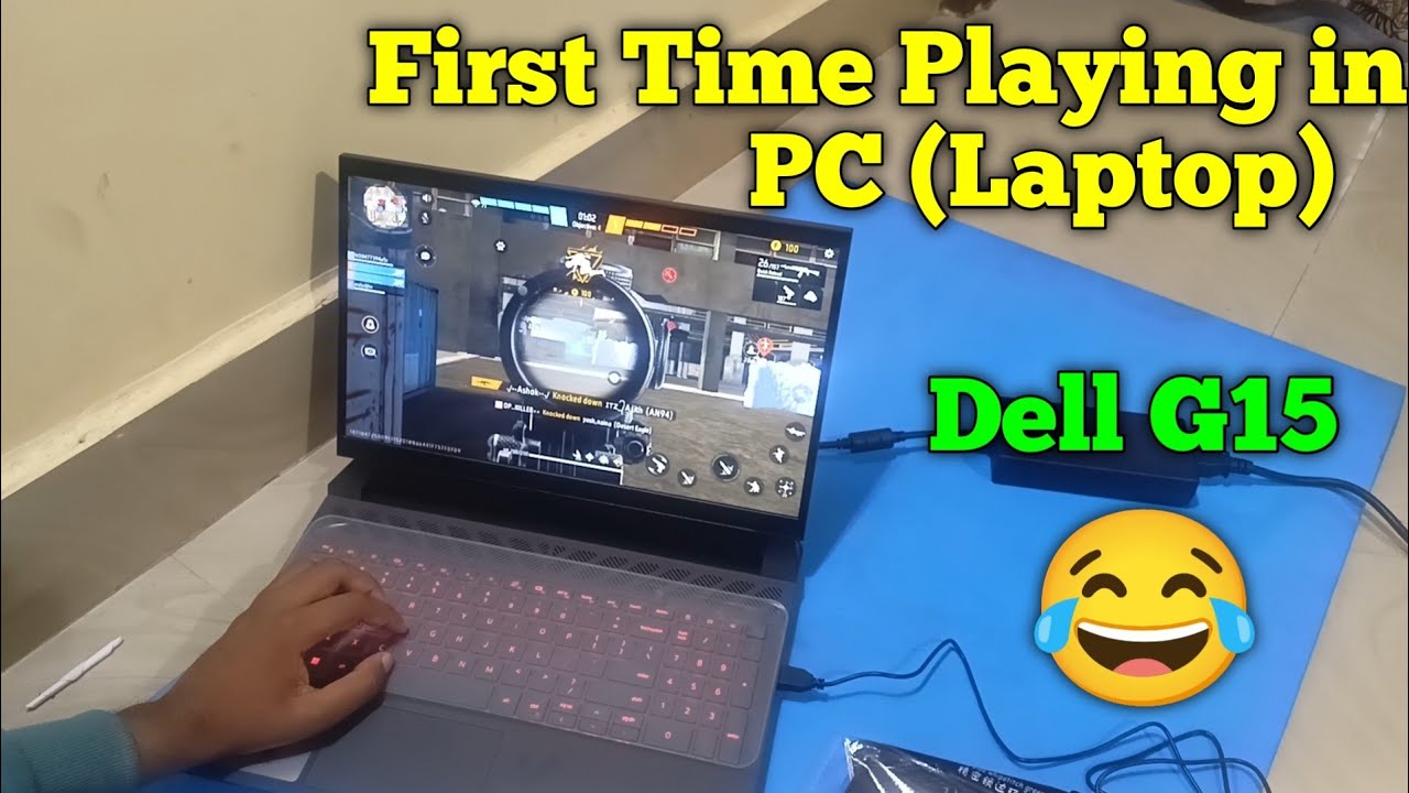 First Time Playing Free Fire in PC || My First Laptop Gameplay Dell G15