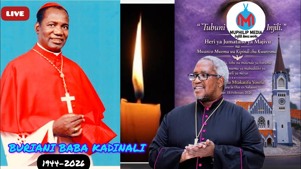 Mwili wa Hayati Mwadhama Polycarp Kadinali Pengo ulivyopokelewa hapa Kanisa kuu St.Joseph Posta Dsm