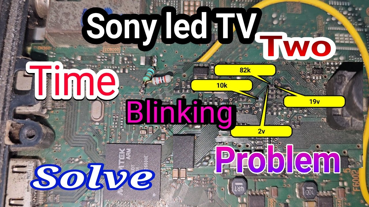 sony led two time blinking protection KLV-24R402A  2time blinking problem solve