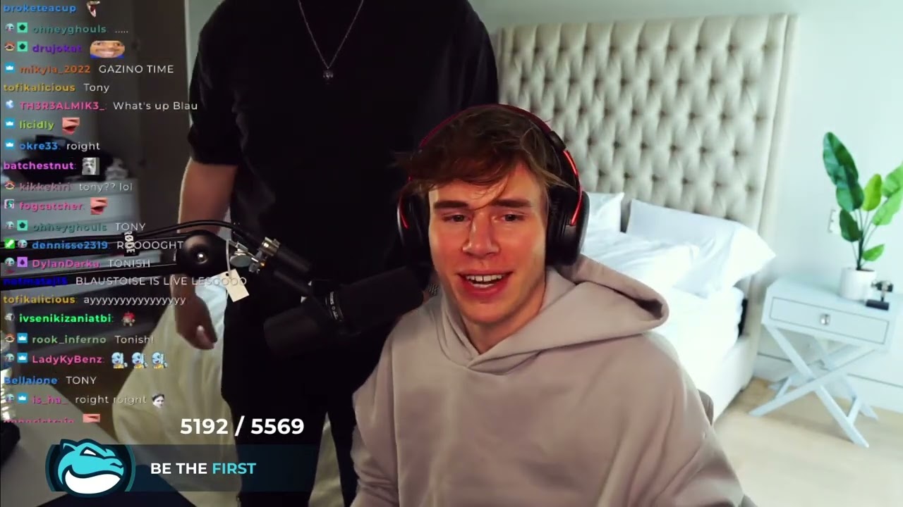 AnthonyZ SHOWS UP on Blaustoise's LIVESTREAM in the IRL CB MANOR or his Airbnb idk