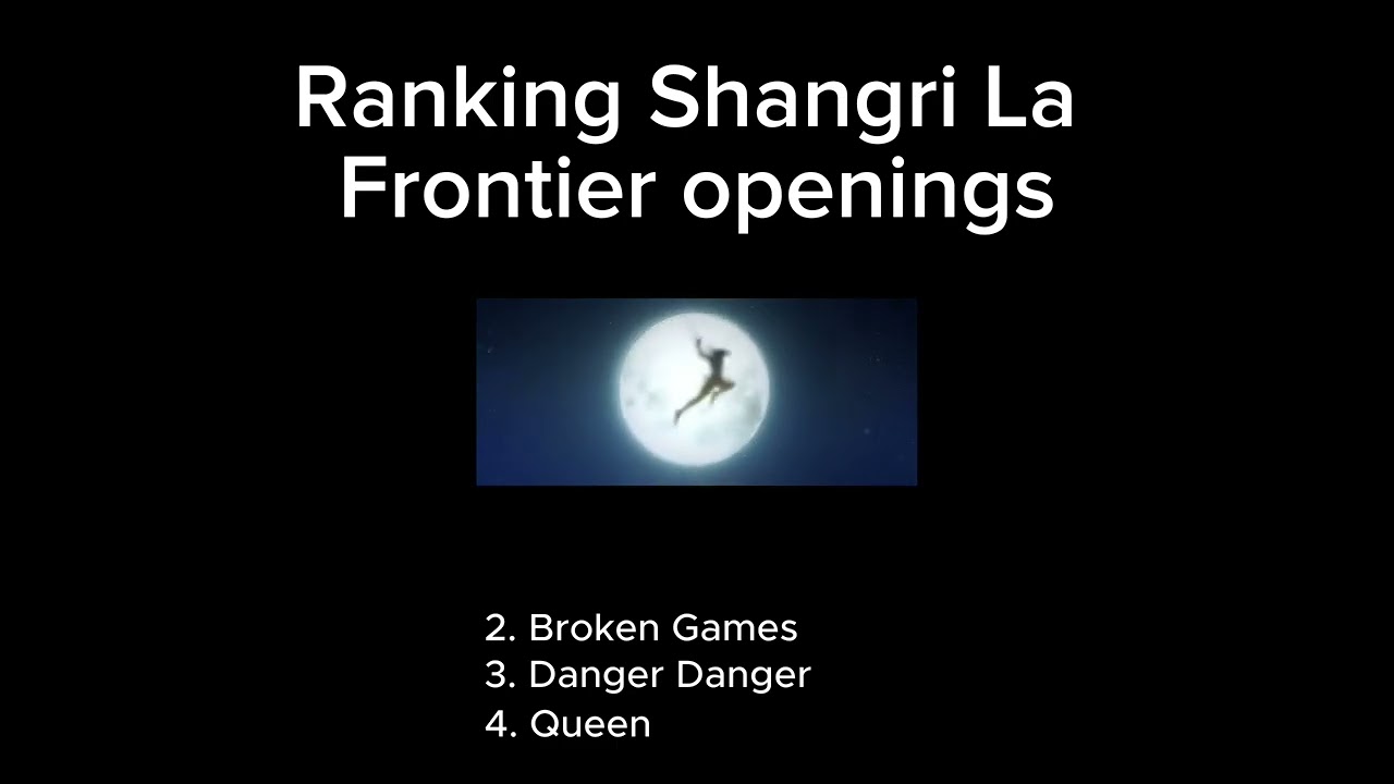 Ranking Shangri La Frontier openings
