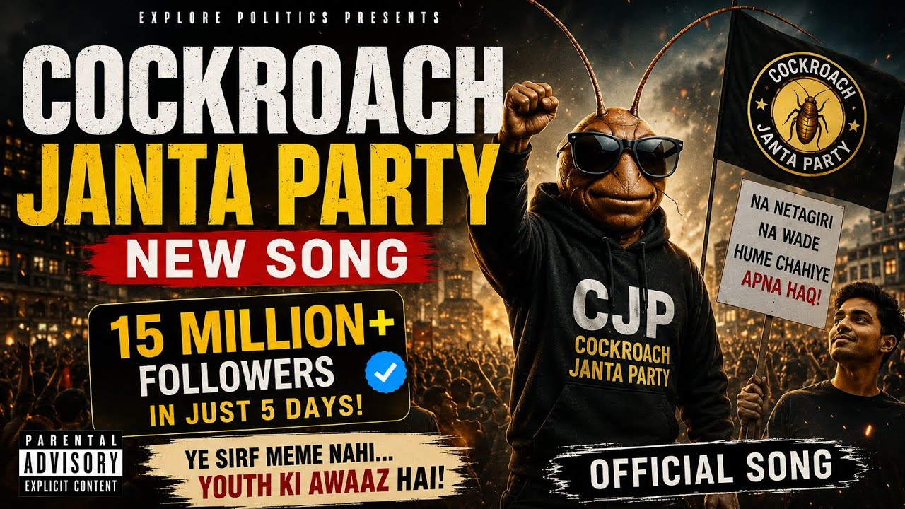 Cockroach 🪳Janta Party | Theme Music 🎶 | Official Song | Explore Politics 