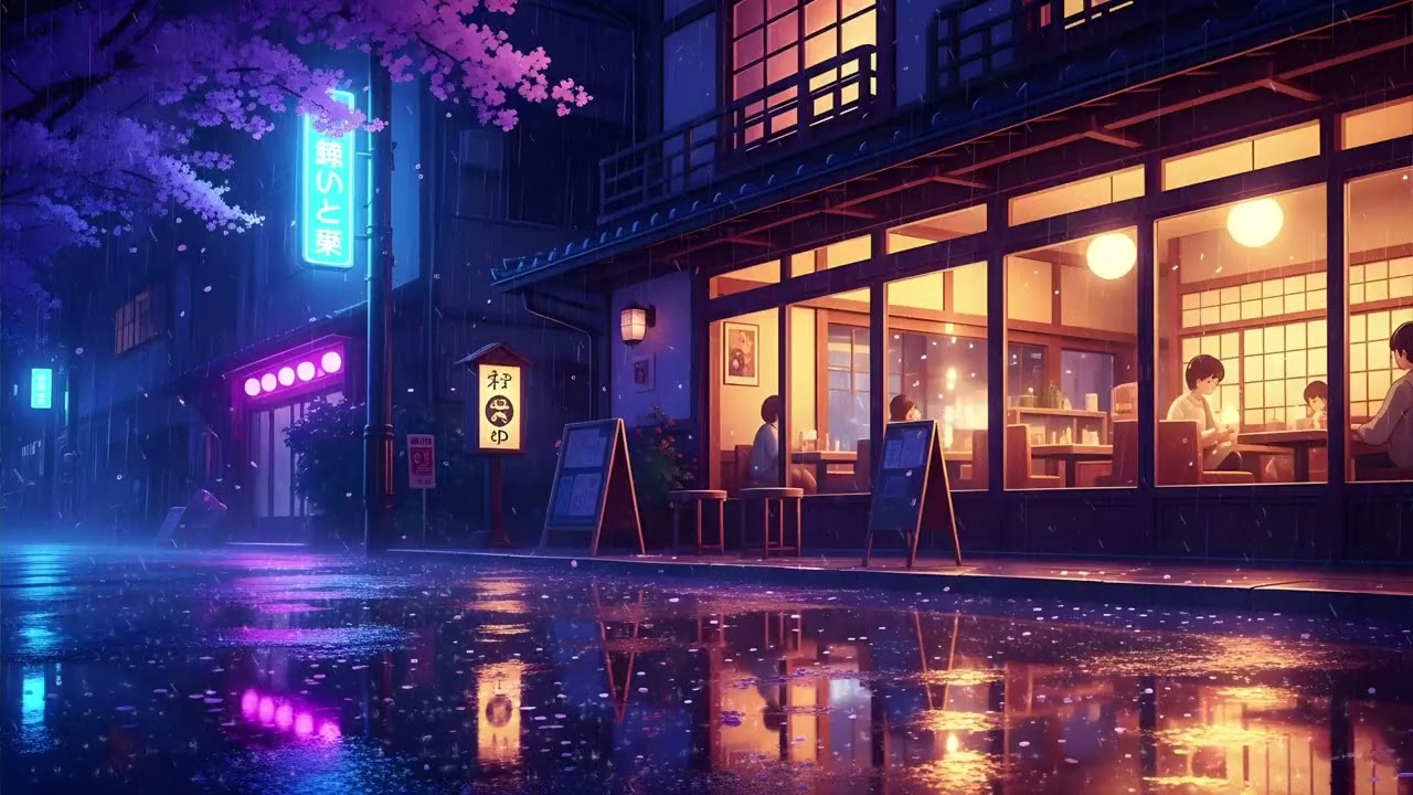 Midnight Study Session ☕ Rain Sounds & Cozy Lofi Hip Hop