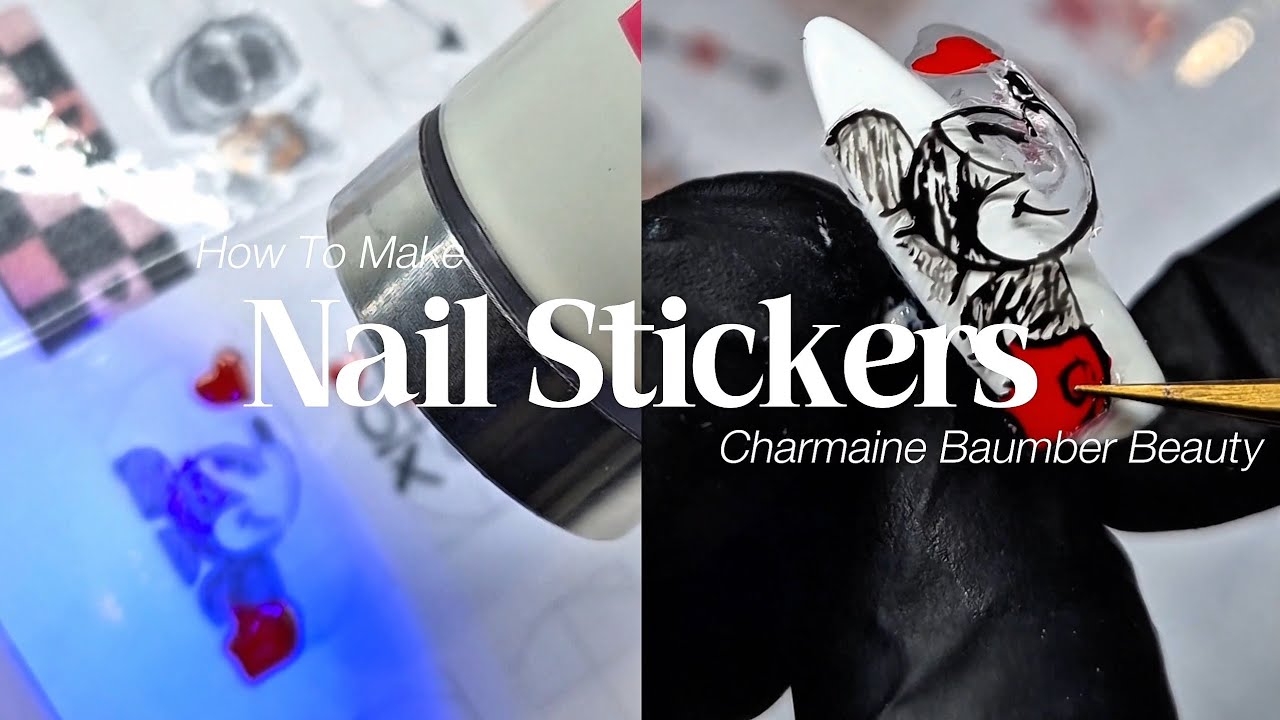 How To Make Nail Stickers | Easy Nail Art