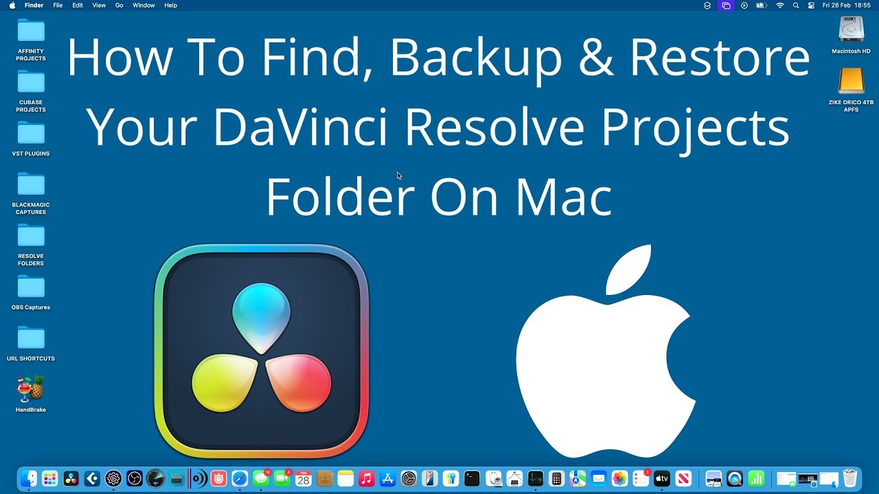 DaVinci Resolve Projects Folder On Mac - Where To Find it? Backup And Restore