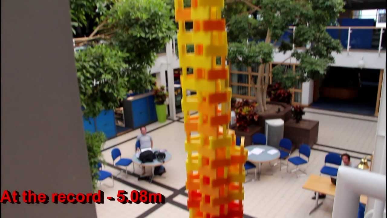 Guinness world record ratified - Tallest freestanding domino tower