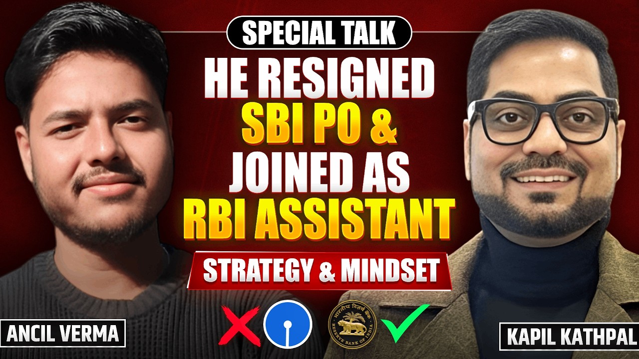 Left SBI PO for RBI Assistant? 😮 | Real Strategy & Mindset of RBI Assistant Topper | Ancil Verma