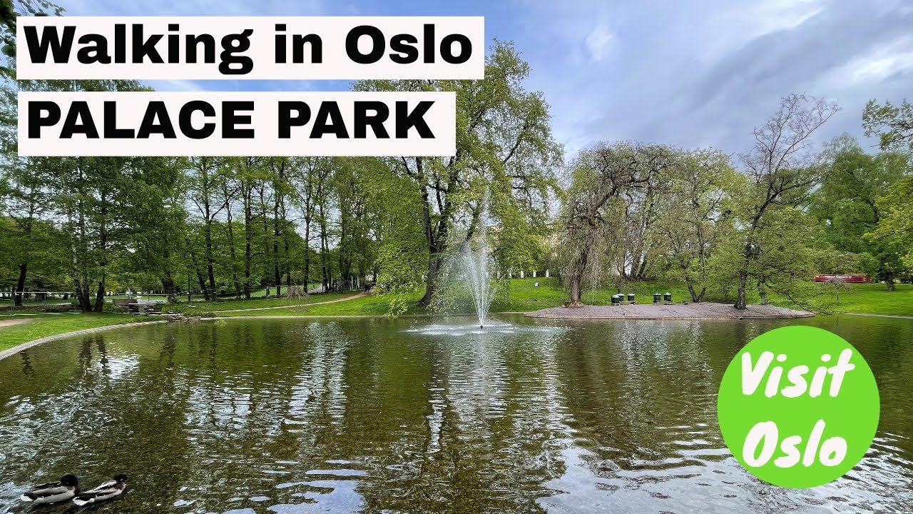 Walking in Oslo 2021: Palace Park (Slottsparken)