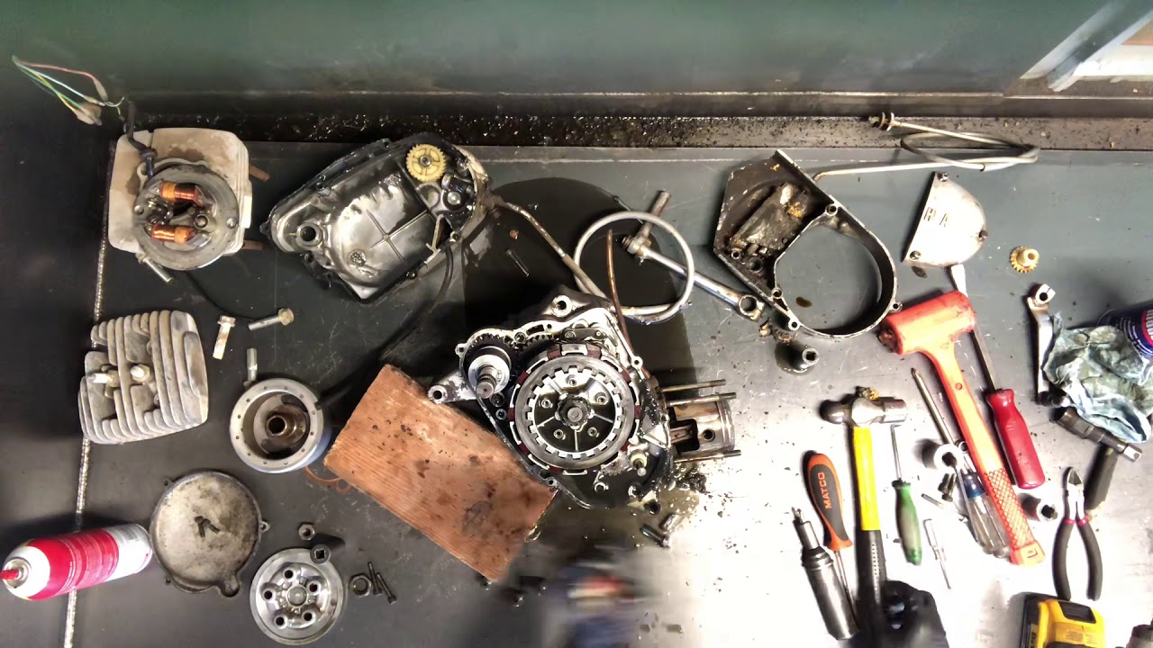 Yamaha CT175 CT 175 Vintage (3 of 4) Remove Oil Pump, Clutch Basket, Kickstarter Problems