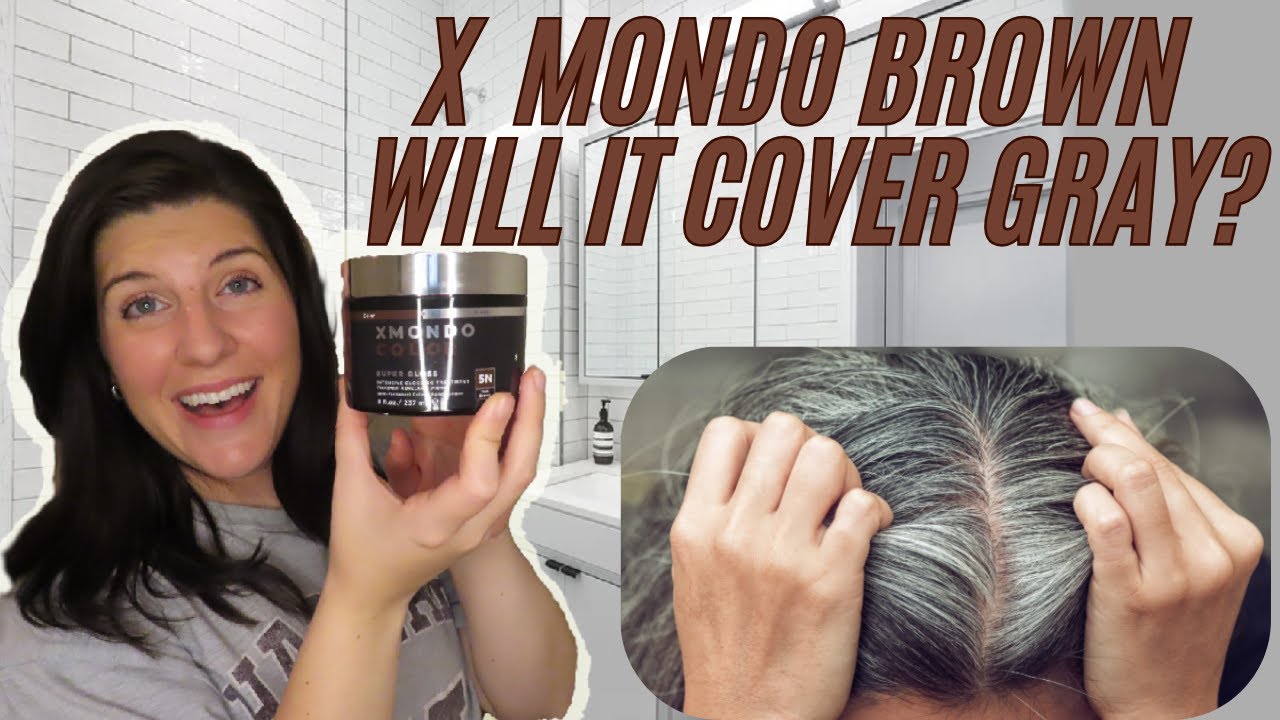TRYING BRAD MONDOS NEW X MONDO DARK BROWN SUPER GLOSS | WILL IT COVER GRAY HAIR?