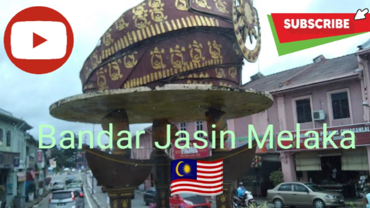 Bandar Jasin- Melaka Malaysia|| naik bus mau sholat Jum'at # mumpung cuti prei kerja