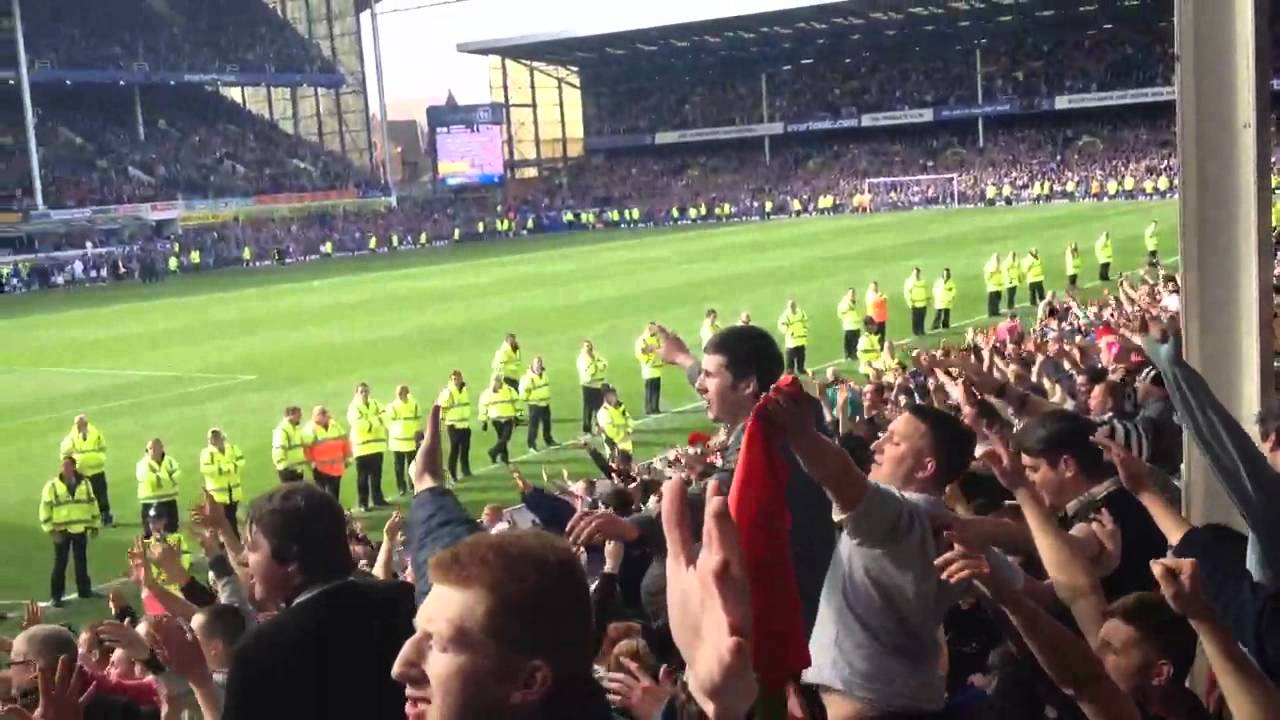 Newcastle fans vs everton away still singing despite loosing 3-1 final day of season