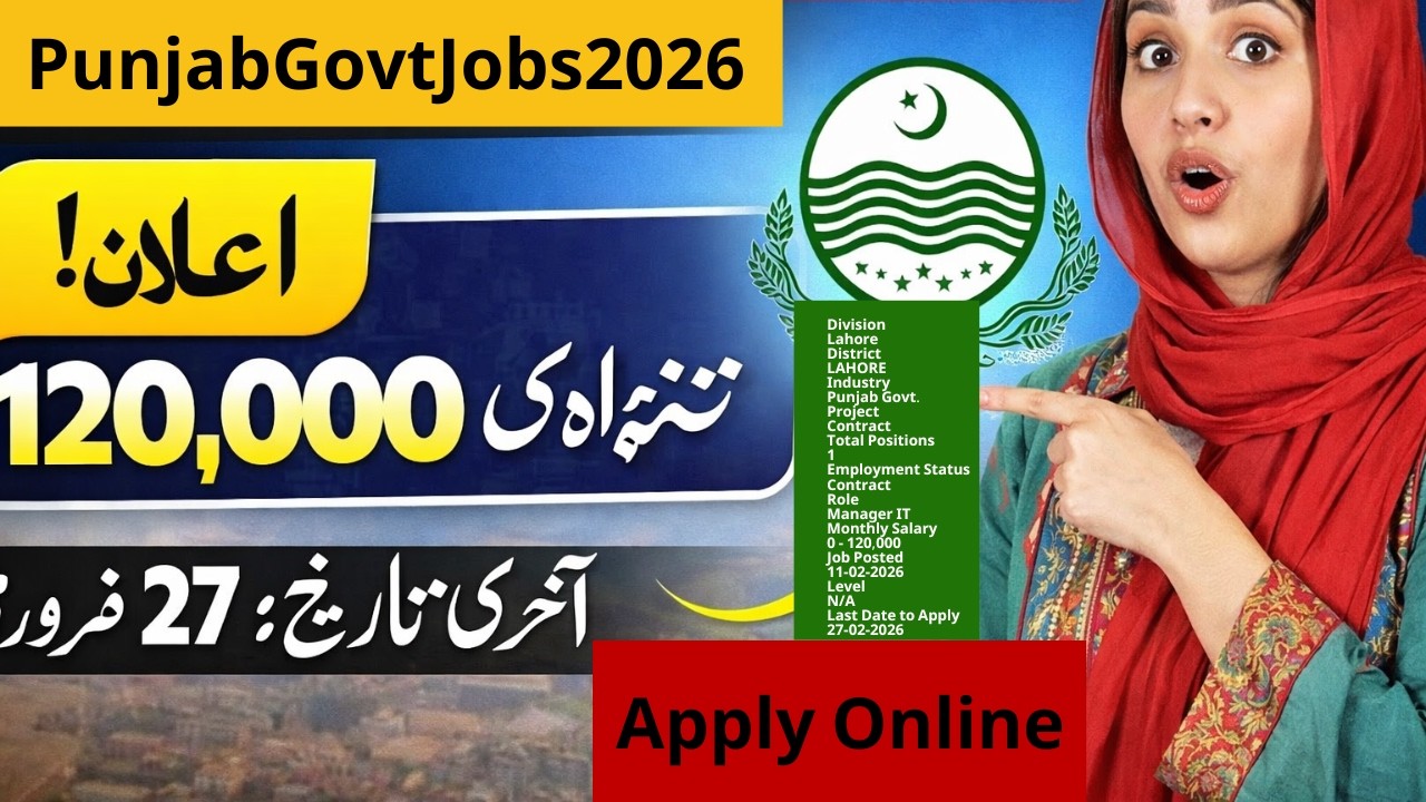 Punjab Government Jobs 2026 Announced 😲 120,000 Salary | Tourism Department Lahore Jobs