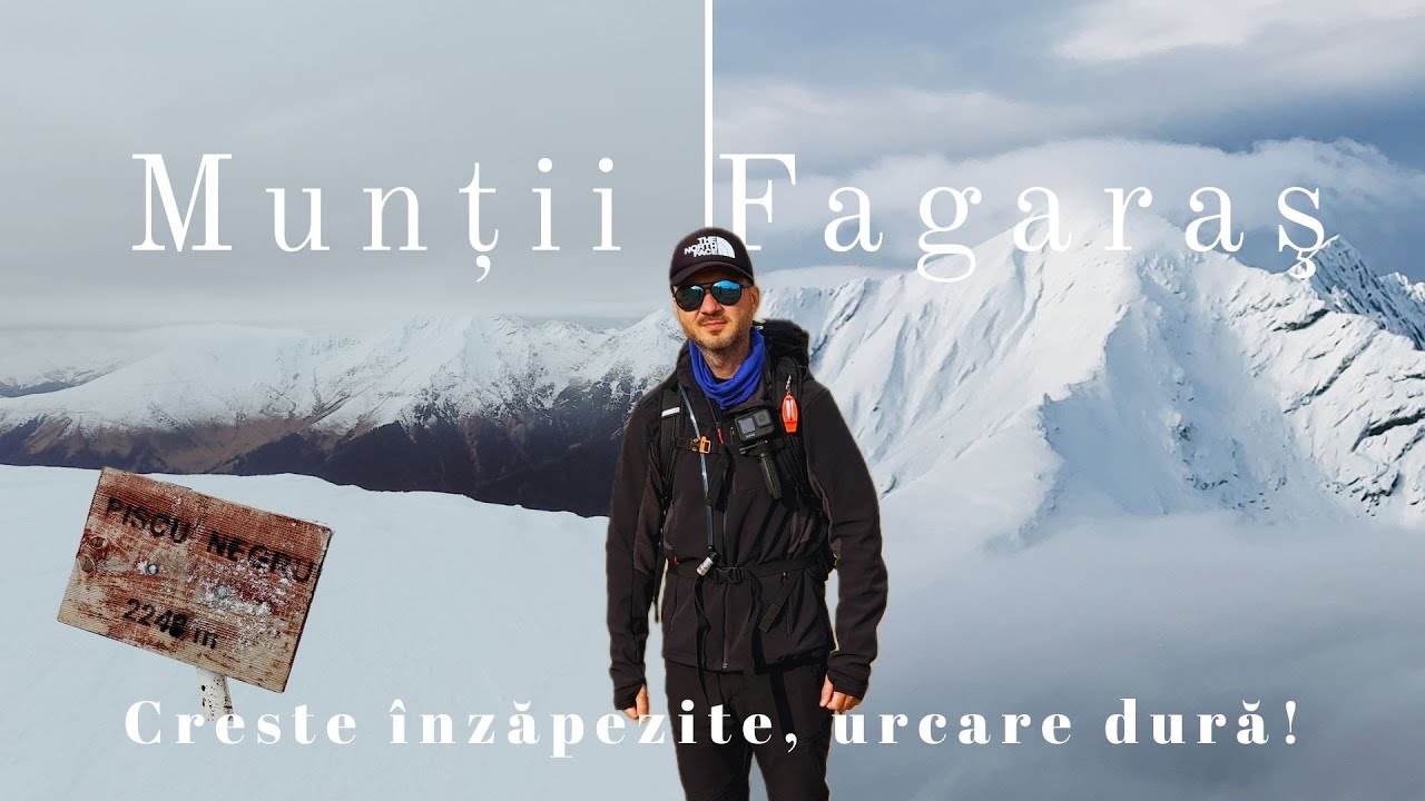 Drumeție de iarnă la Piscul Negru  – pe crestele înghețate ale Făgărașului ❄️ 🏔️