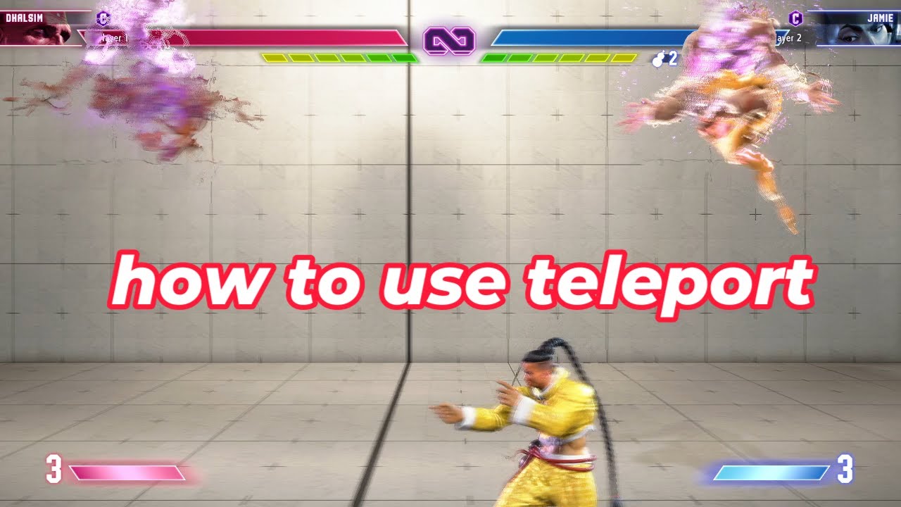 HOW TO USE DHALSIMS TELEPORT IN SF6  (STRETCHING OUT pt1)