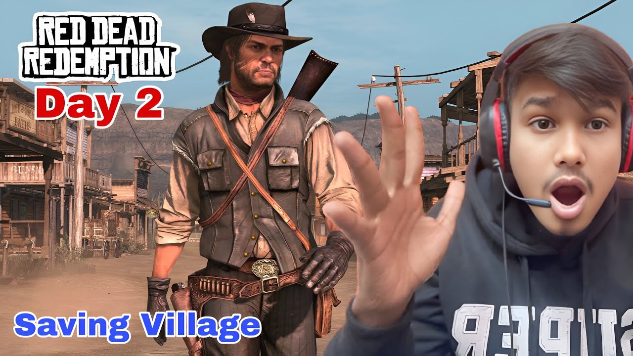 RED DEAD REDEMPTION DAY 2 🤠 SAVING VILLAGE FROM BANDITS | EPIC WILD WEST BATTLE