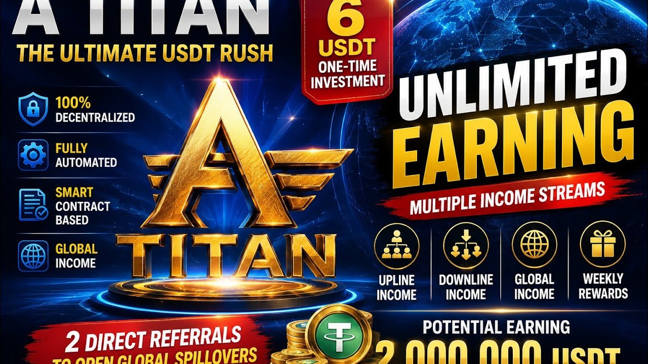 A TITAN | The Ultimate USDT Smart Contract Platform | 6 USDT One-Time Activation |