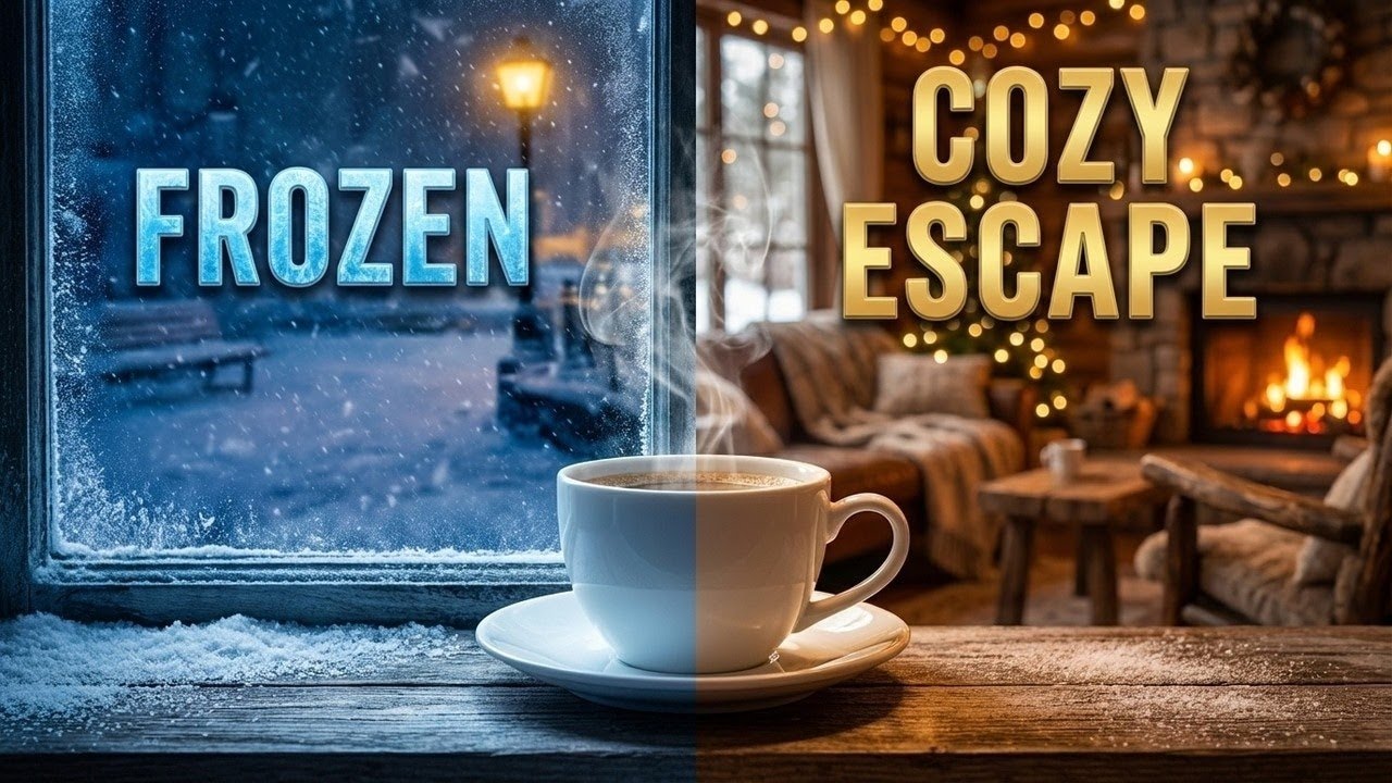 Cozy Latin Winter Café ☕ Warm Instrumental Music for Relaxing & Focus