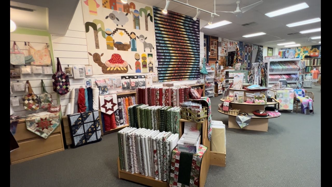 A TOUR OF THE QUILTED FOREST!  Join us on a tour of our ever changing shop as of 12-9-22!!! Enjoy!!!