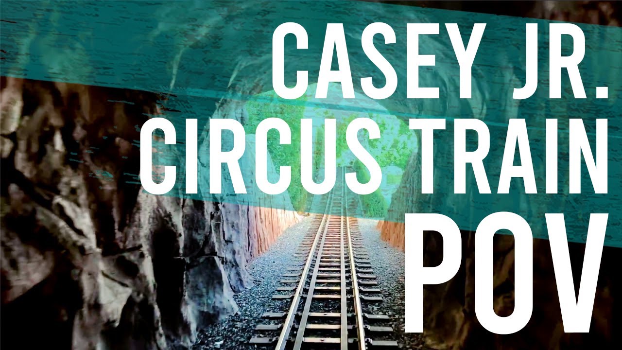 Casey Jr. Circus Train POV Full Ride Through Experience 2020 | Caboose Back View | Disneyland