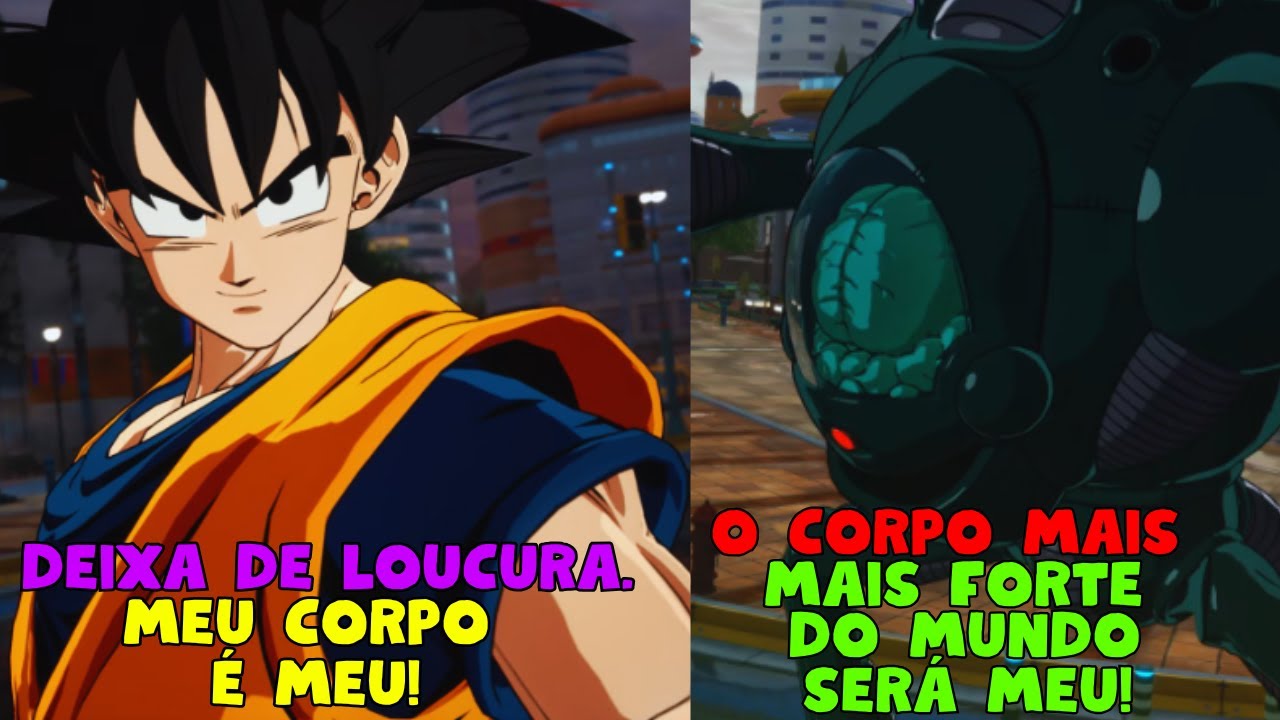 Goku conhecendo os Vilões de filmes em Dragon Ball Sparking Zero